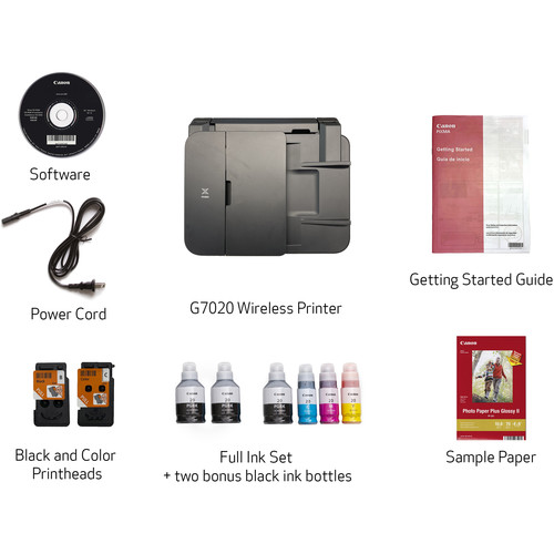 Canon PIXMA G7020 Wireless MegaTank All-in-One Printer