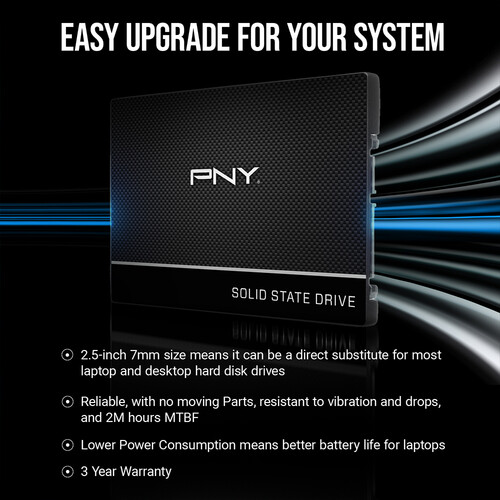 PNY Technologies 250GB CS900 SATA III 2.5
