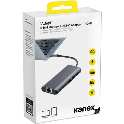 Kanex iAdapt 6-in-1 Multiport USB Type-C Hub