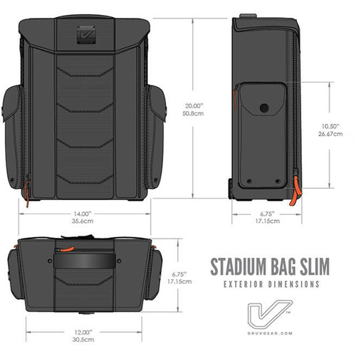 Gruv Gear Stadium Bag (Black)