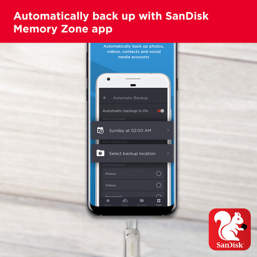 SanDisk 128GB Ultra Dual Drive Luxe USB 3.1 Flash Drive (USB Type-C / Type-A)