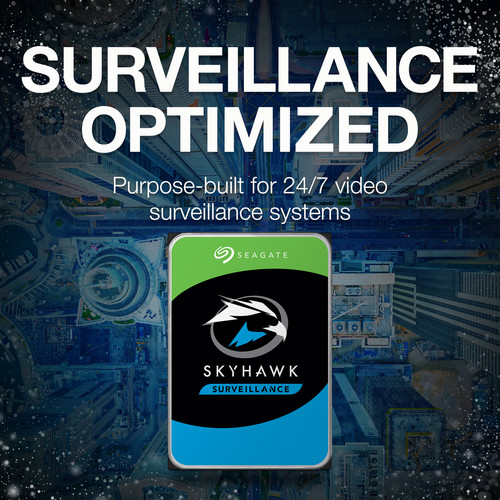 Seagate 12TB SkyHawk AI 7200 rpm SATA III 3.5" Internal Surveillance HDD