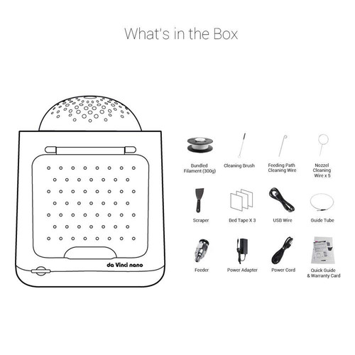 XYZprinting Da Vinci Nano 3D Printer (White)