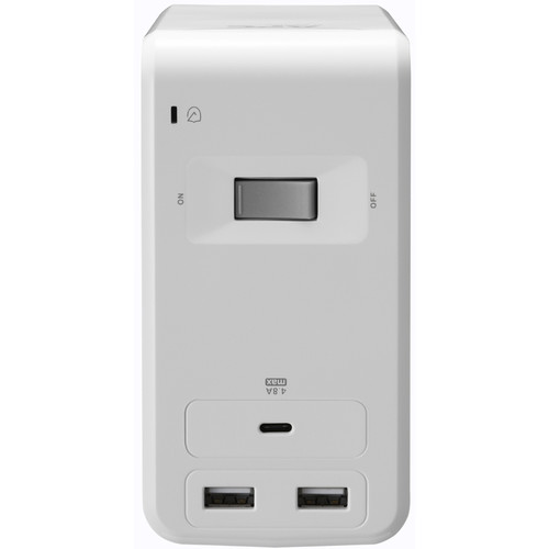 APC Essential SurgeArrest 6-Outlet Surge Protector with USB Type-A & C Ports (120V, White)