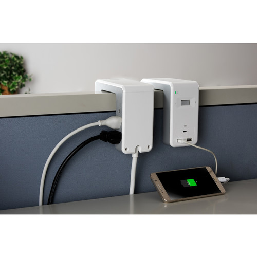 APC Essential SurgeArrest 6-Outlet Surge Protector with USB Type-A & C Ports (120V, White)