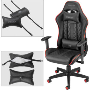 Spieltek 100 Series Gaming Chair (Black & Red)