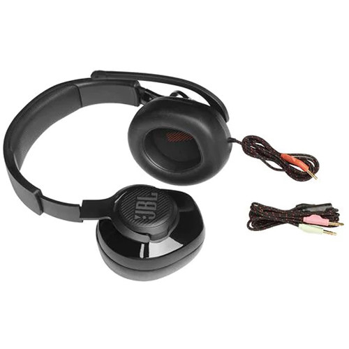 JBL Quantum 200 Wired Over-Ear Gaming Headset (Black)