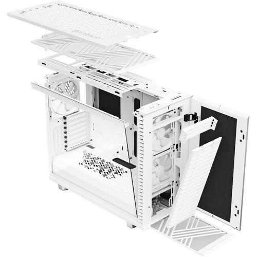 Fractal Design Define 7 Mid-Tower Case (Clear Window, White)