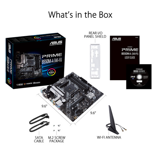 ASUS PRIME B550M-A WI-FI AM4 Micro-ATX Motherboard