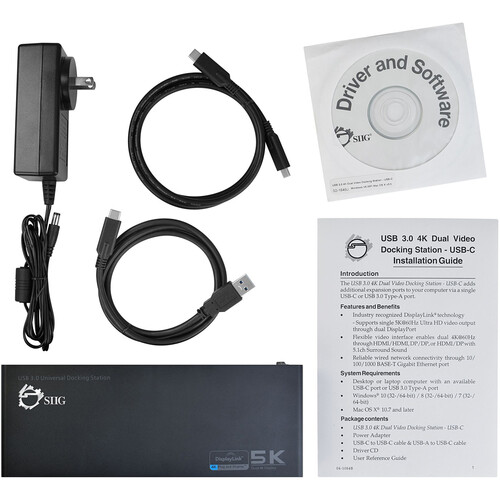 SIIG USB 3.0 Type-C 4K Dual Video Docking Station