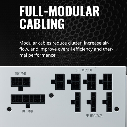 Cooler Master V550 Gold V2 550W 80 PLUS Gold Modular Power Supply (White)