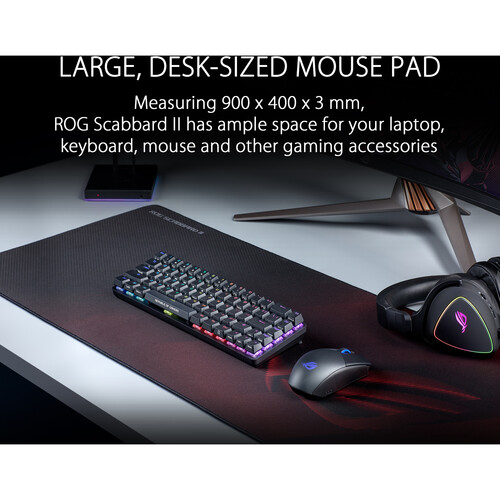 ASUS ROG Scabbard II Extended Gaming Mouse Pad