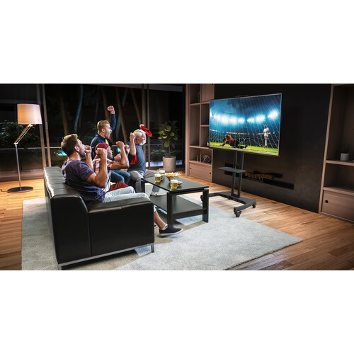 Kanto Living Mobile TV Cart with Adjustable Shelf for 37 to 65