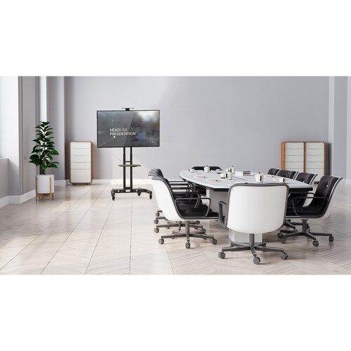 Kanto Living Mobile TV Cart with Adjustable Shelf for 37 to 65