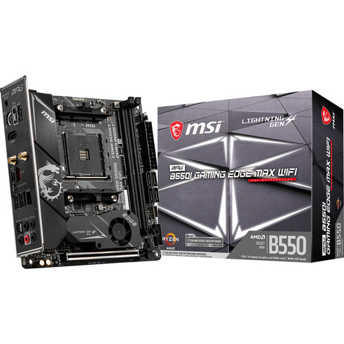 MSI MPG B550I Gaming Edge Max Wi-Fi AM4 Mini-ITX Motherboard