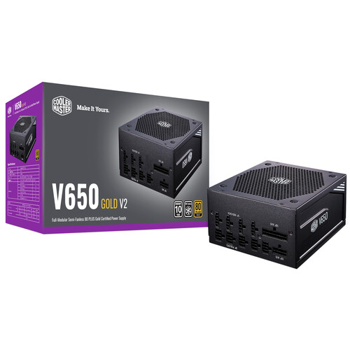 Cooler Master V650 Gold V2 650W 80 PLUS Gold Modular Power Supply (Black)