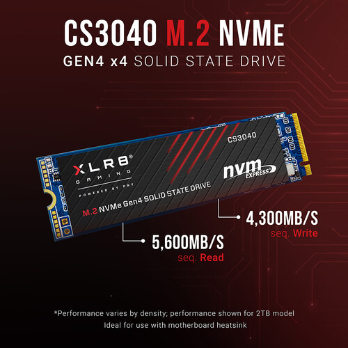 PNY Technologies CS3040 XLR8 4TB M.2 NVMe SSD