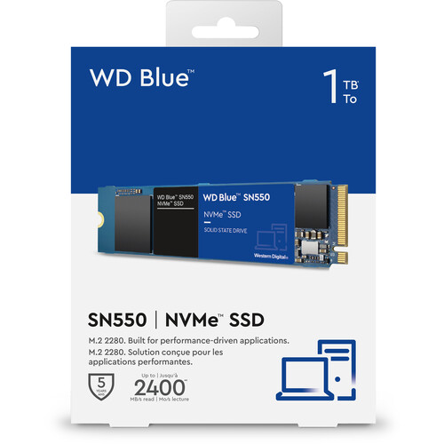 WD 1TB Blue SN550 NVMe M.2 Internal SSD
