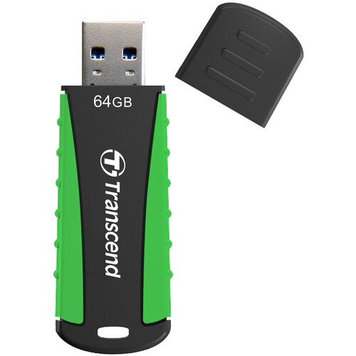 Transcend 64GB JetFlash 810 USB 3.1 Gen 1 Flash Drive (Green/Black)