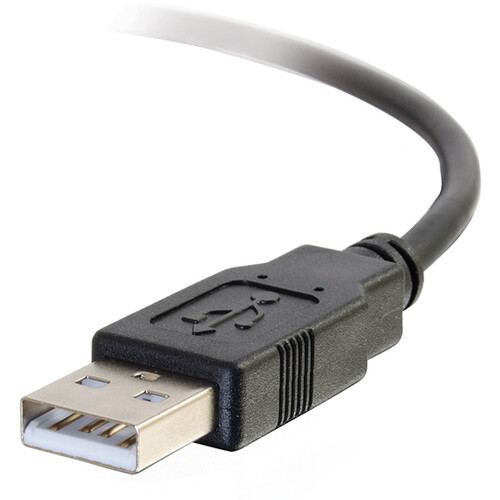C2G USB 2.0 Type-A to USB Type-C Male Cable (6', Black)