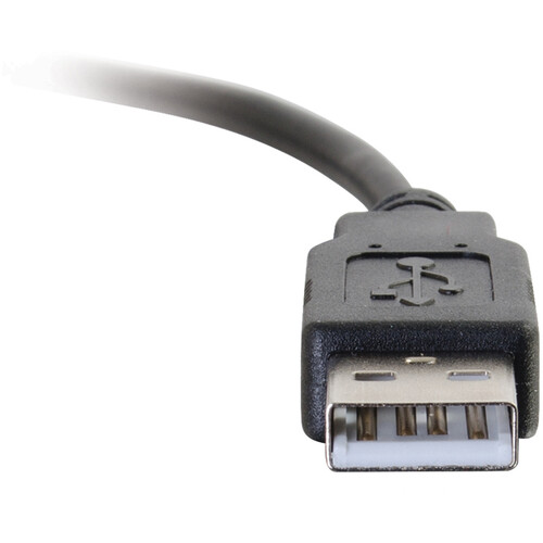 C2G USB 2.0 Type-A to USB Type-C Male Cable (6', Black)