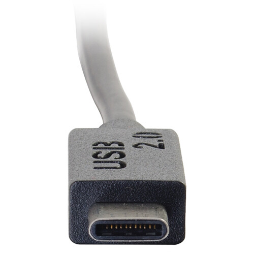 C2G USB 2.0 Type-A to USB Type-C Male Cable (6', Black)