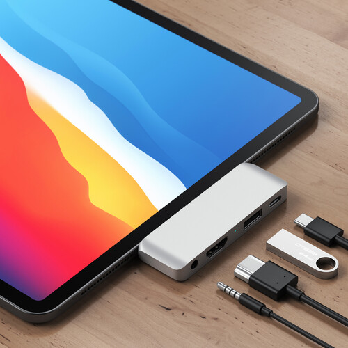 Satechi Aluminum USB Type-C Mobile Pro Hub (Silver)