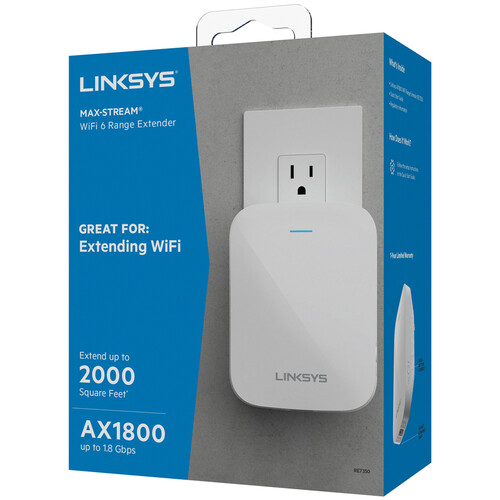 Linksys RE7350 AX1800 Dual-Band Wireless Range Extender