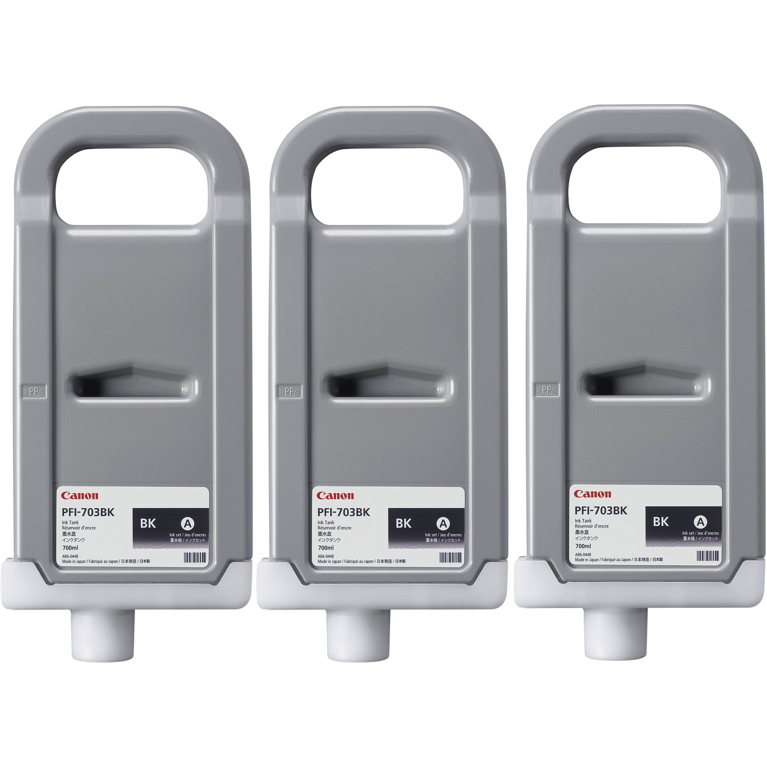 Canon PFI-703 700 ml Black Ink Tank (3 Pack)