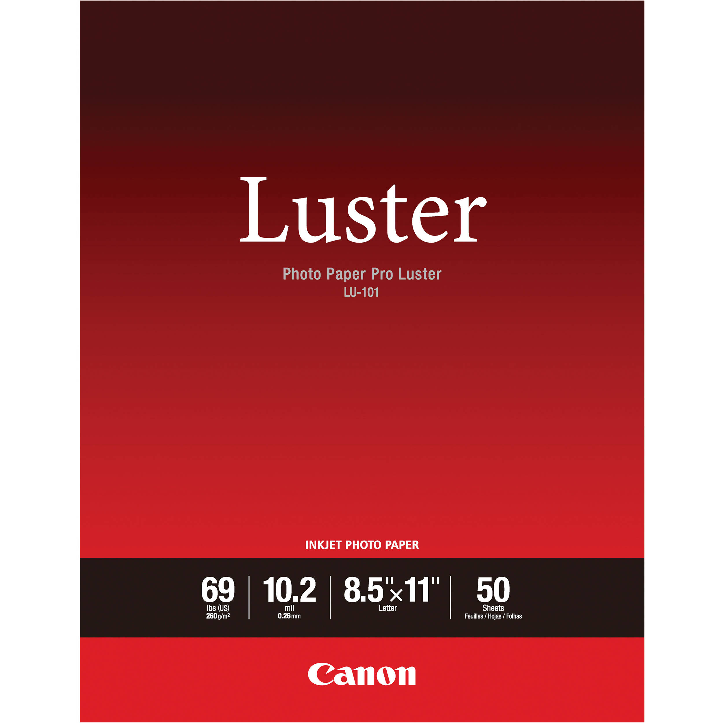 Canon Photo Paper Pro Luster (8.5 x 11", 50 Sheets)
