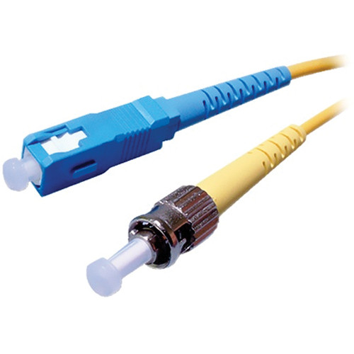 Comprehensive 65.62' (20 m) ST to ST Single-Mode 0.009' (3mm) Duplex LSZH Cable