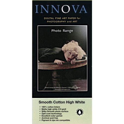 Innova Smooth Cotton High White Archival Photo Inkjet Paper (24" x 49.2')