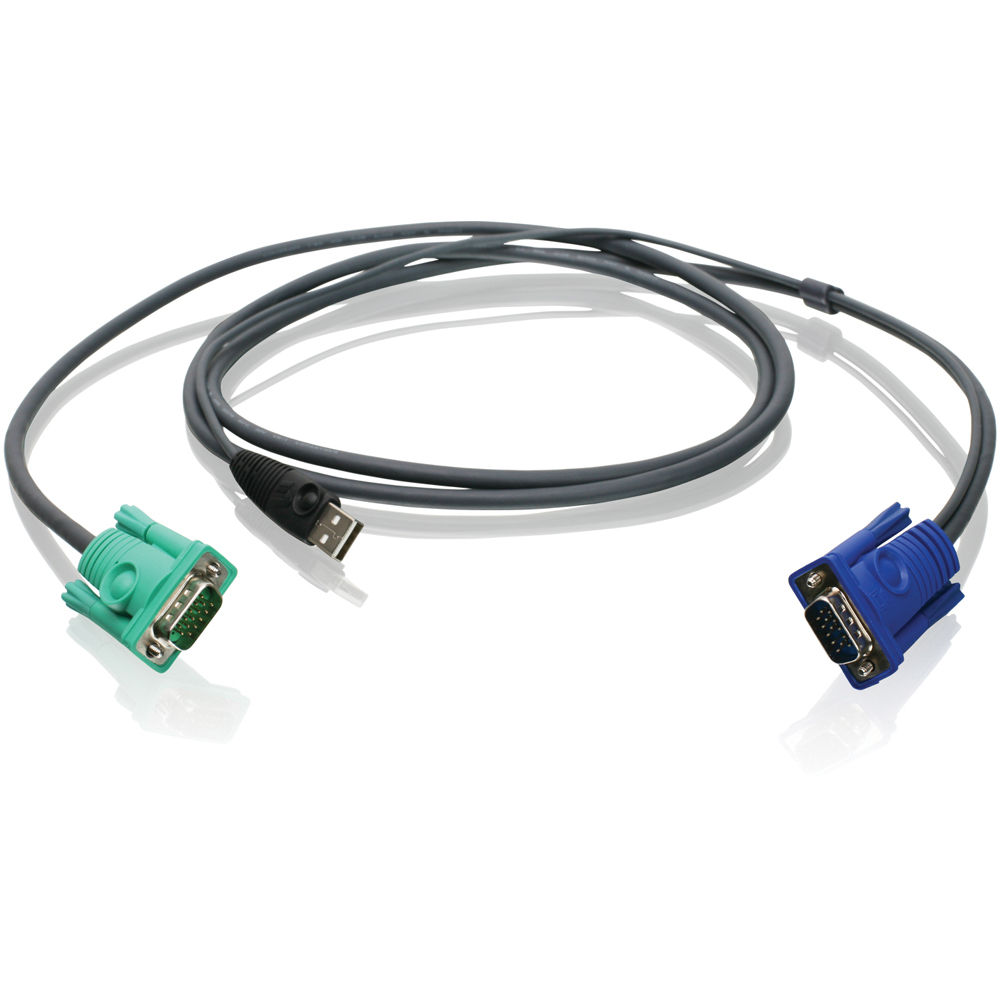 IOGEAR 6' (1.8 m) USB/VGA Bonded KVM Cable