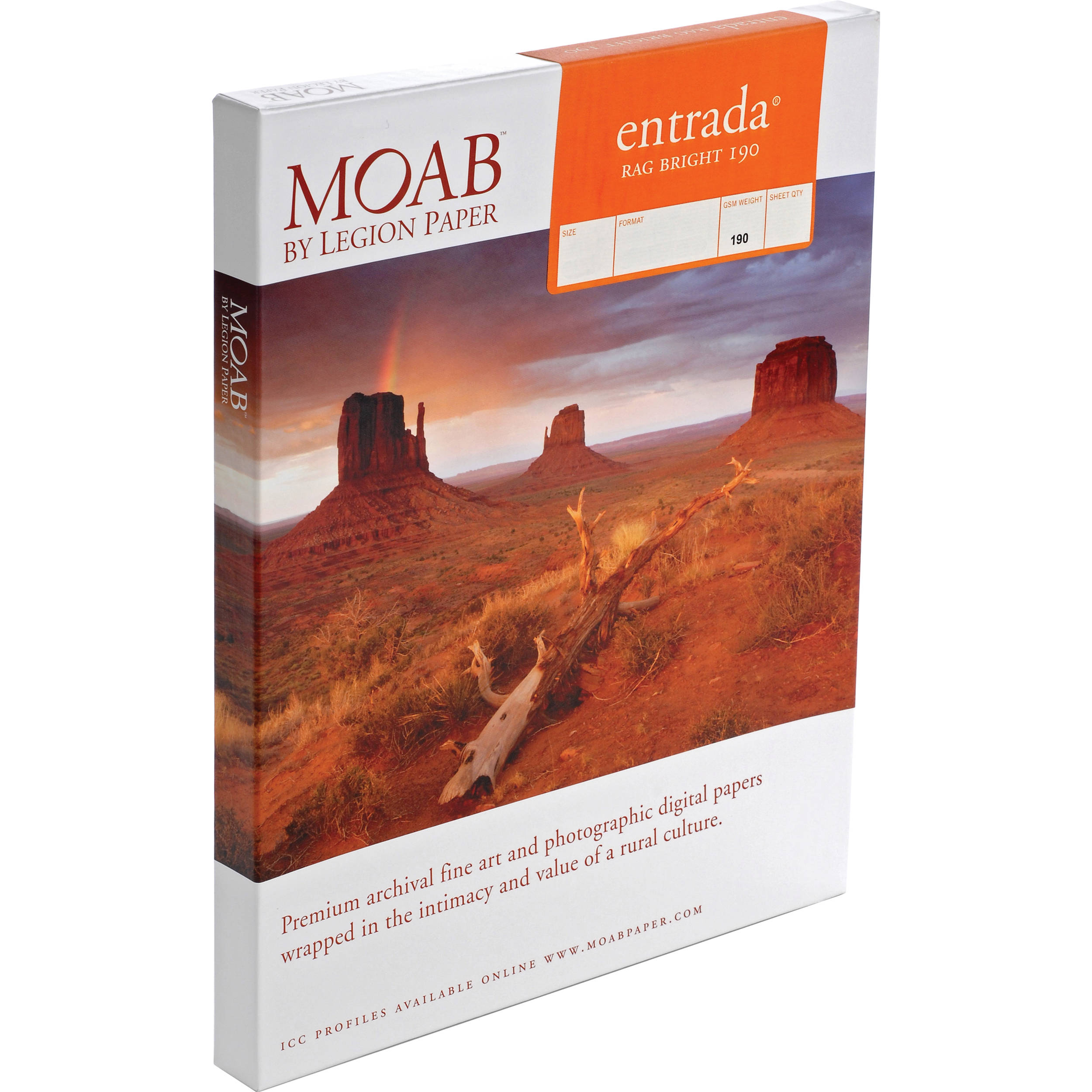 Moab Entrada Rag Bright 190 Paper (5 x 7", 25 Sheets)