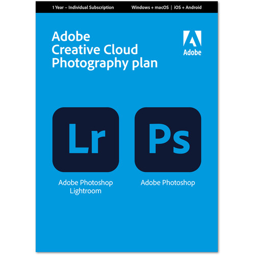 Adobe Creative Cloud Photography Plan with 20GB Cloud Storage (12-Month Subscription, Download Card)