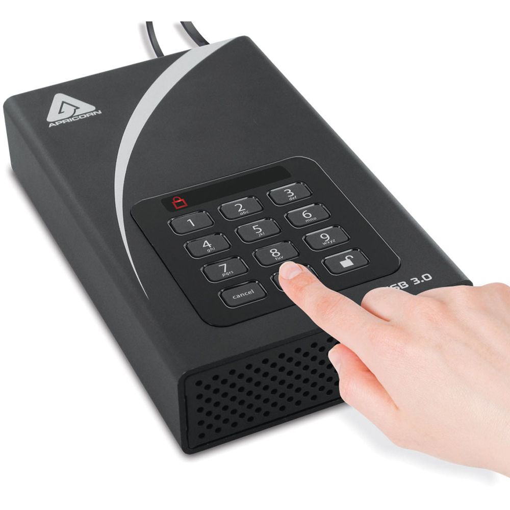 Apricorn 6TB Aegis Padlock DT USB 3.0 External Desktop Drive