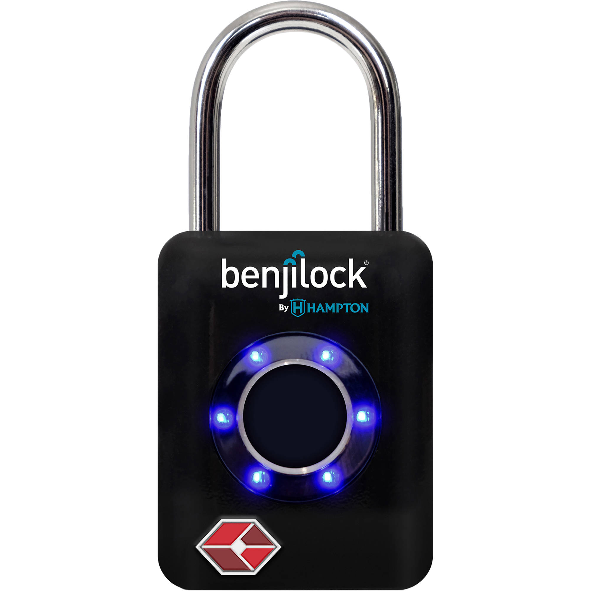 BenjiLock TSA Fingerprint Padlock (Black)