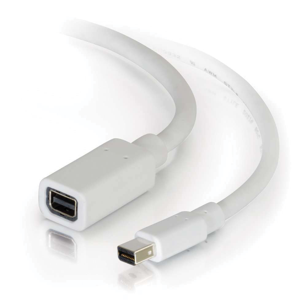 C2G Mini DisplayPort Extension Cable (6', White)