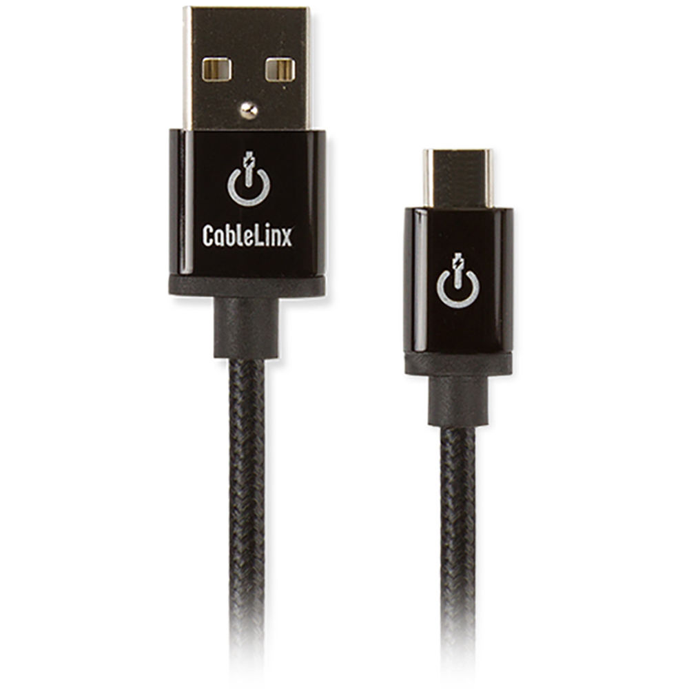 Cablelinx Elite Micro-USB to USB Type-A Braided Cable (36", Black)