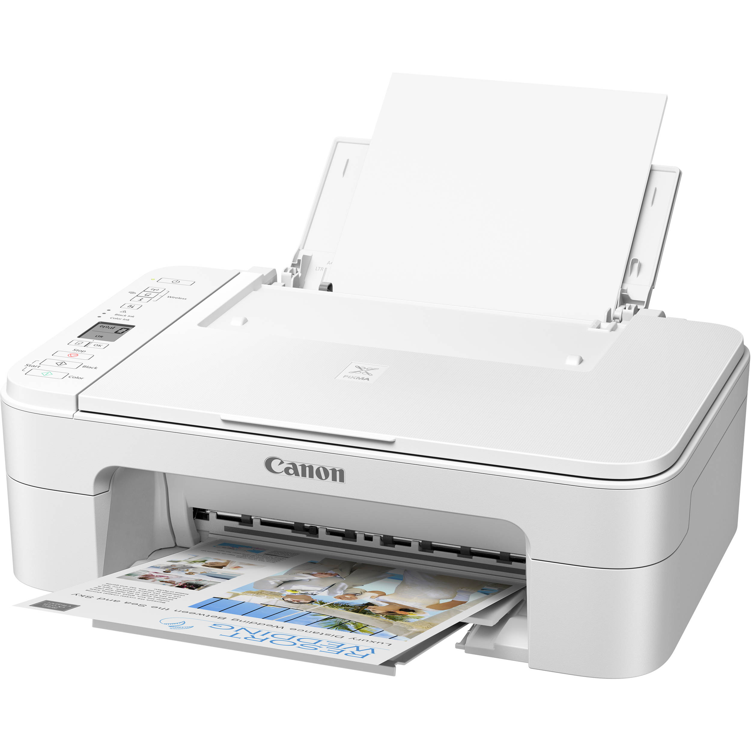 Canon PIXMA TS3320 Wireless Inkjet All-in-One Printer (White)