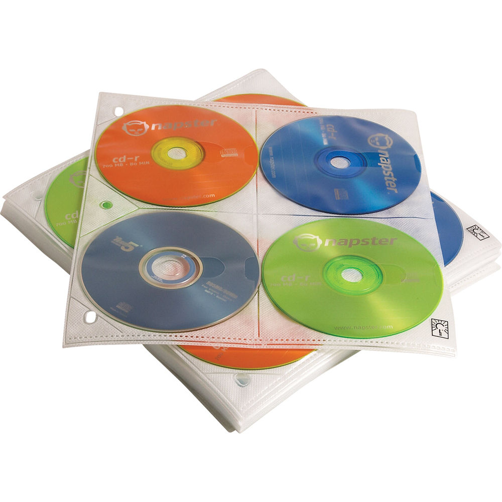 Case Logic 200 Disc Capacity CD ProSleeve Pages (White)