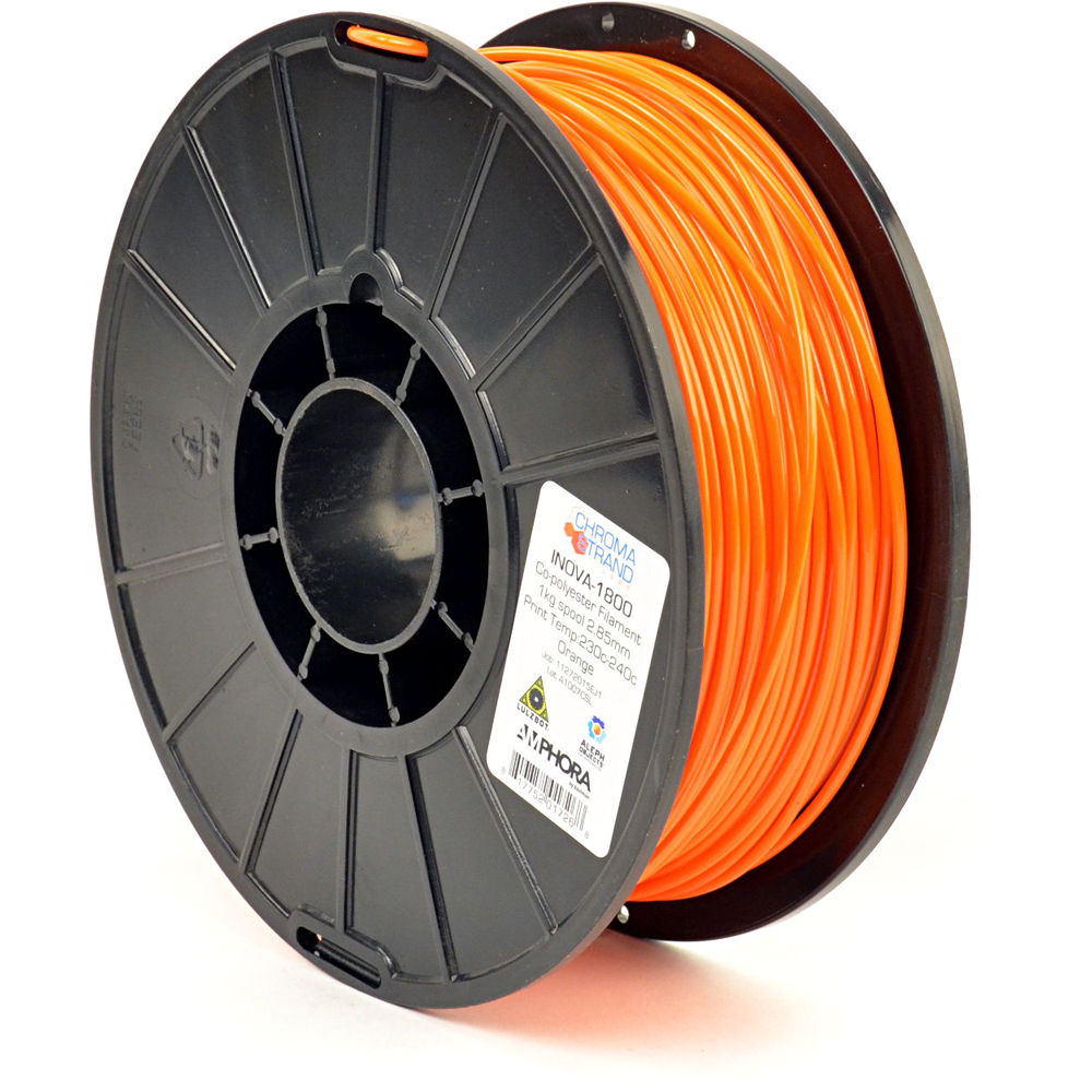 Chroma Strand Labs 3mm INOVA-1800 Filament (1 kg, Orange)