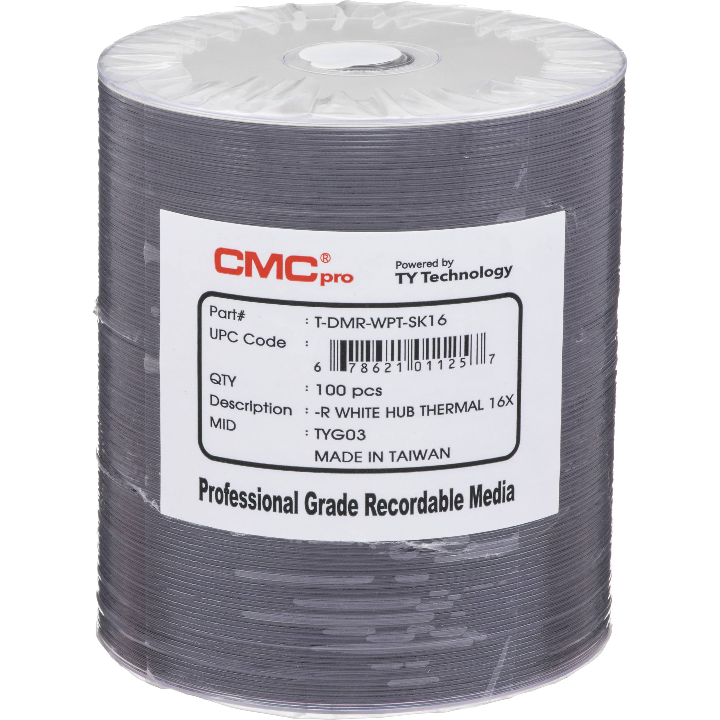 CMC Pro 4.7GB DVD-R Everest 16x Discs (100-Pack)