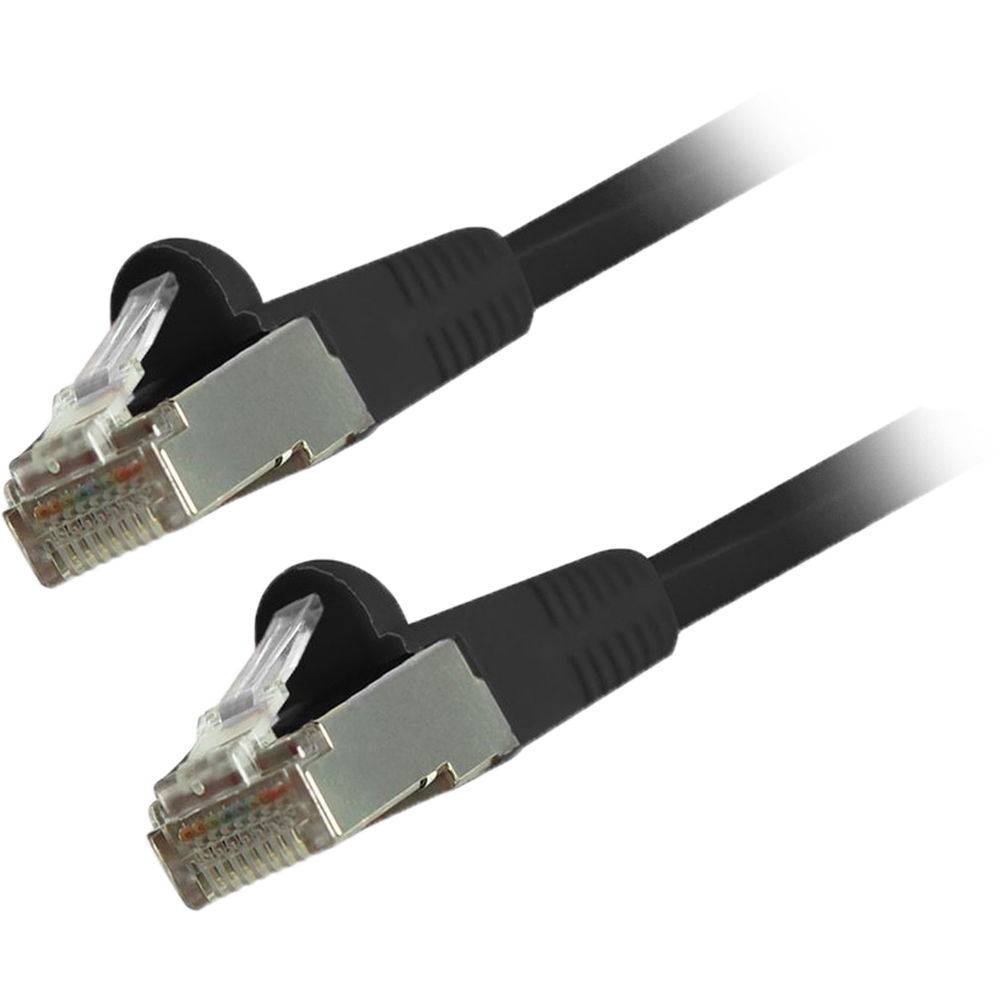 Comprehensive Cat 6 Snagless Shielded Ethernet Cable (100', Black)