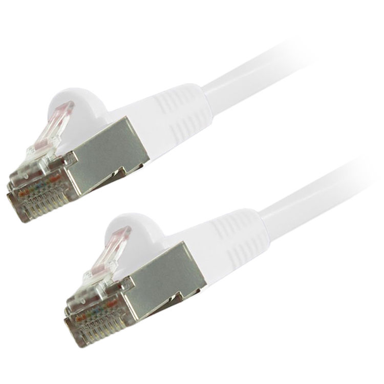 Comprehensive Cat 6 Snagless Shielded Ethernet Cable (1', White)