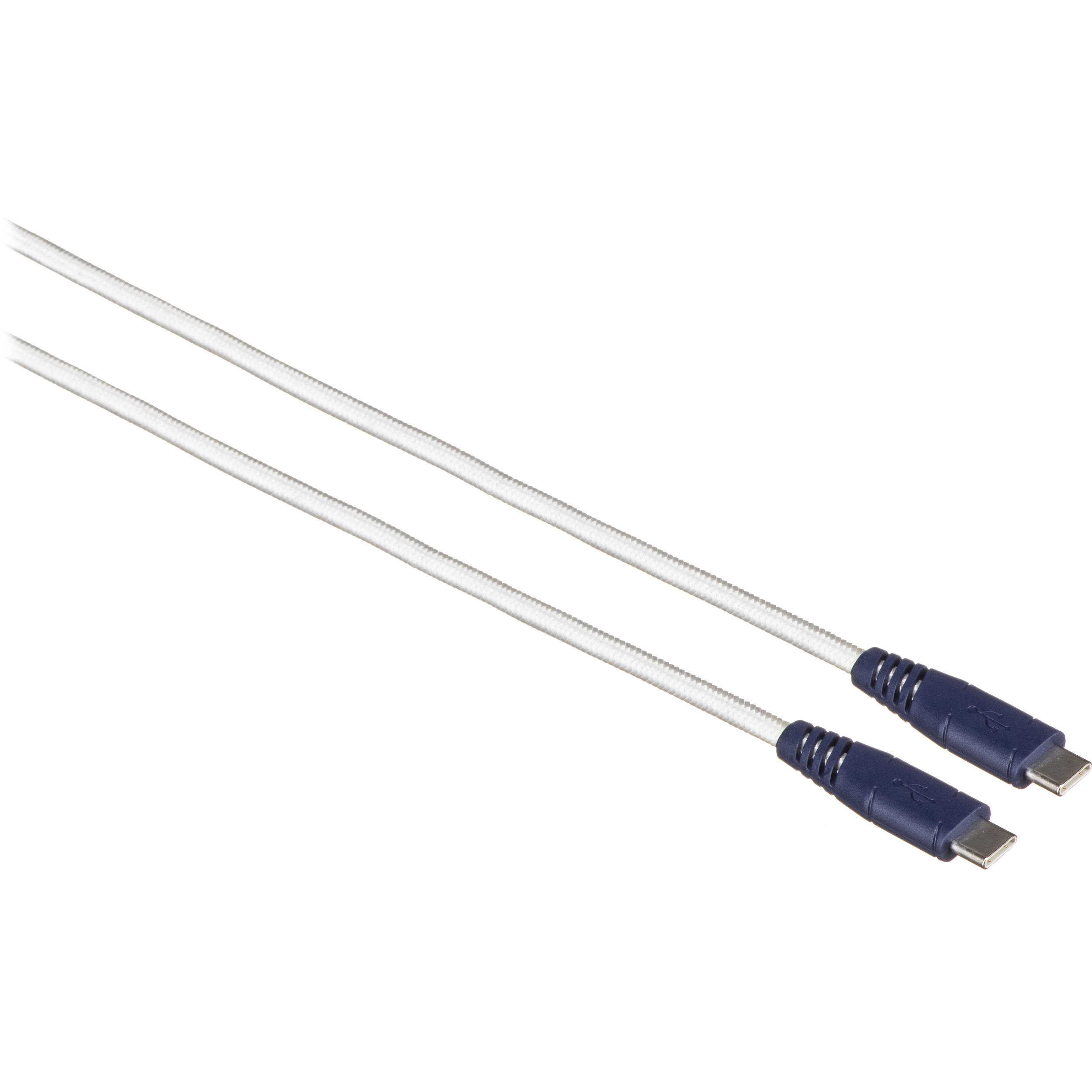 Elixage USB 2.0 Type-C Charge & Sync Cable (8", White)