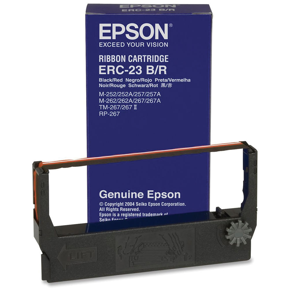 Epson ERC-23BR Black/Red Fabric Ribbon Cartridge for M-260 Series