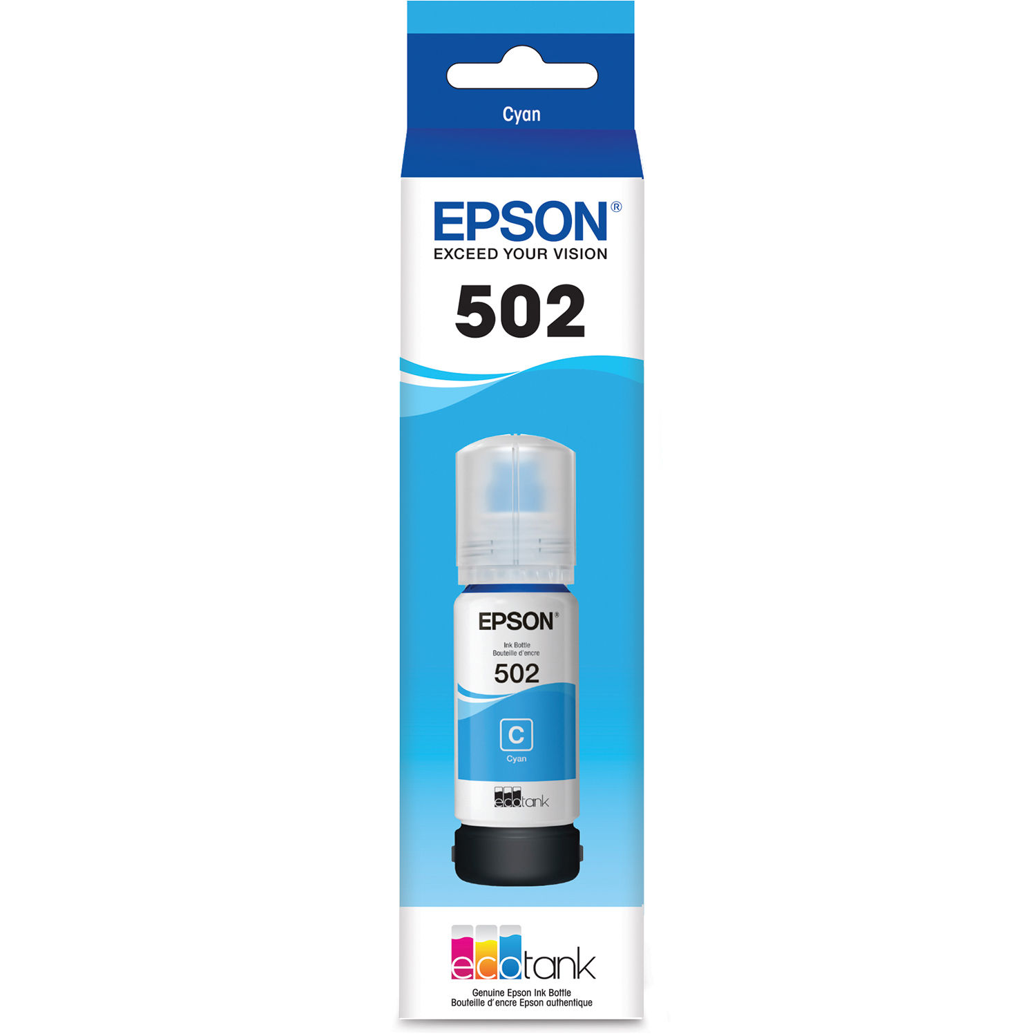 Epson T502 Cyan EcoTank Ink Bottle (70mL)
