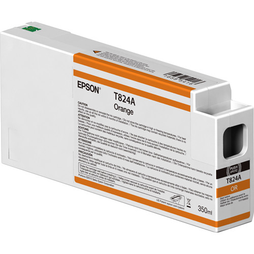 Epson T824A00 UltraChrome HDX Orange Ink Cartridge (350ml)