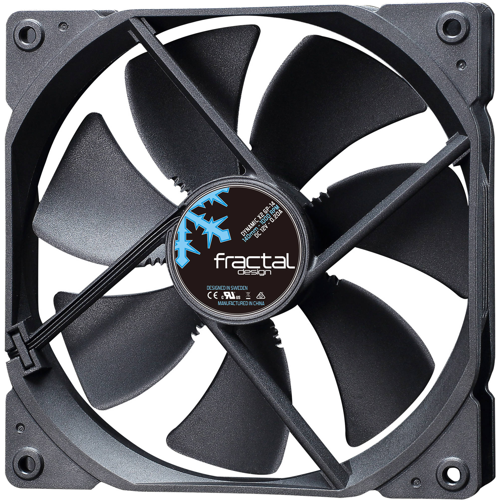 Fractal Design Dynamic X2 GP-14 140mm Cooling Fan (Black)
